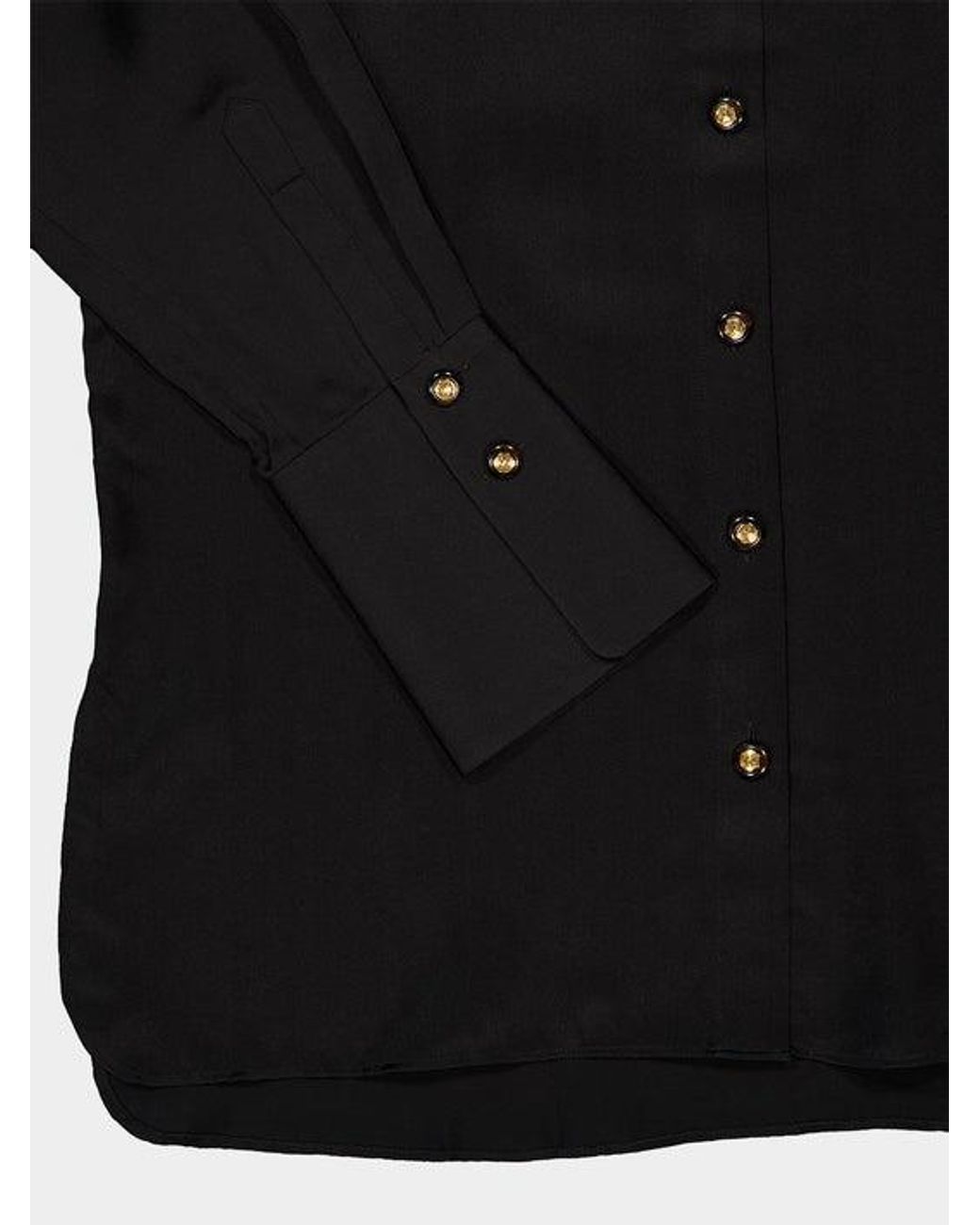 Zimmermann Black Valiant Silk Shirt