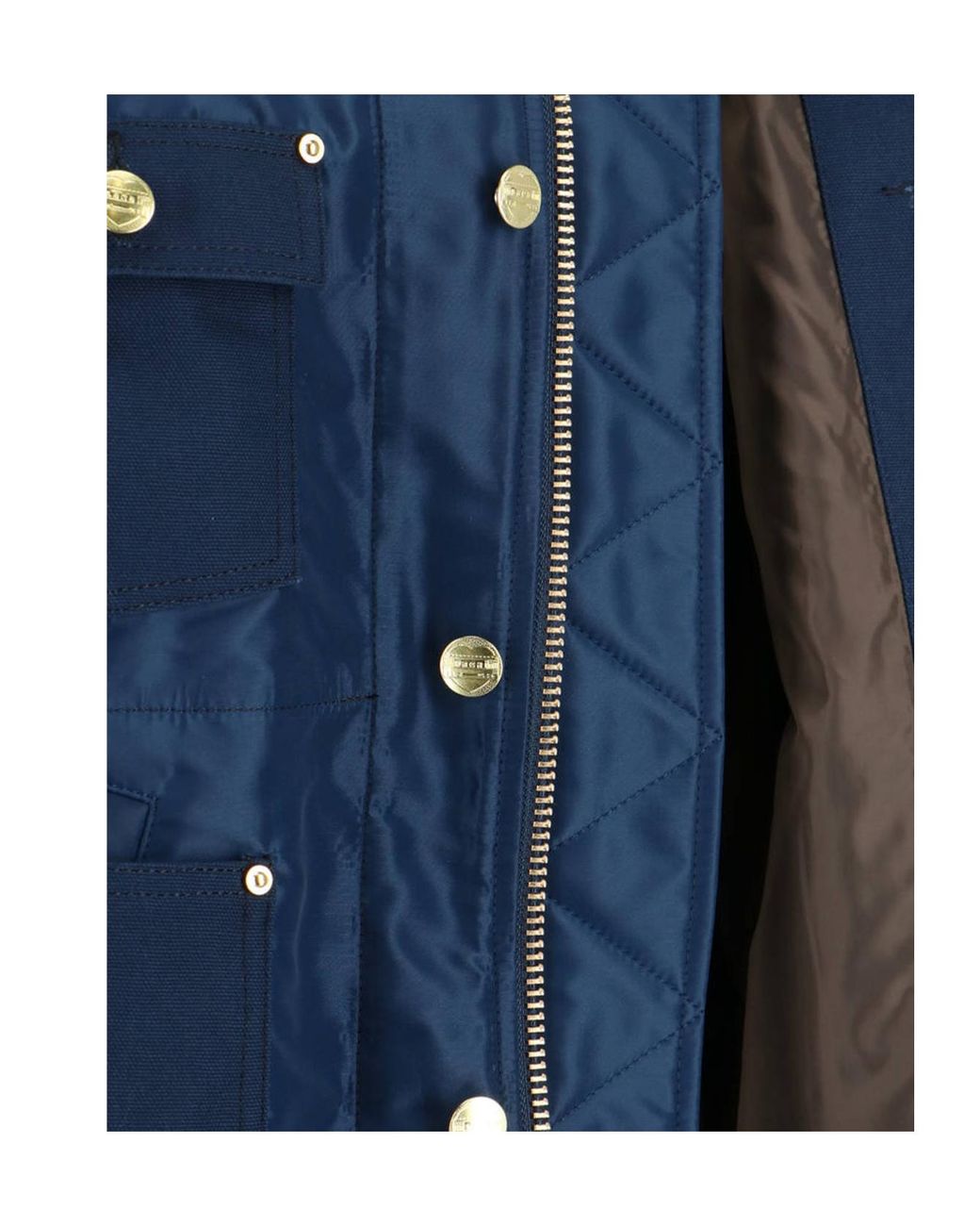 Sacai Blue X Carhartt Wip Logo Patch Twill Duck Jacket for men