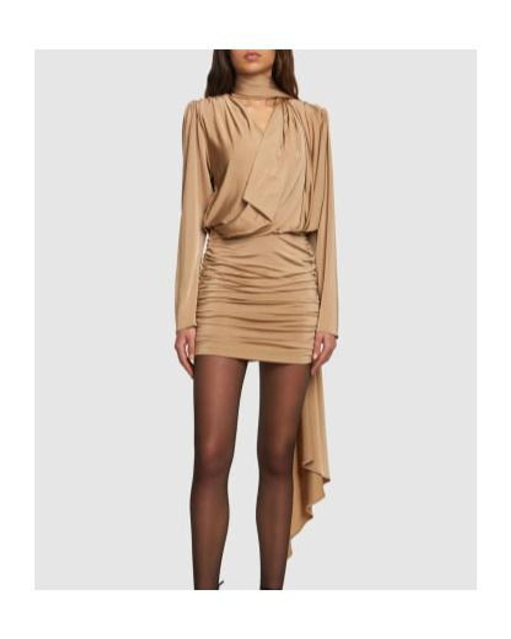Magda Butrym Natural Draped Dress