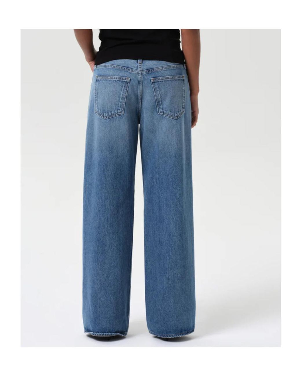 Agolde Blue Keira Wide-Leg Jeans