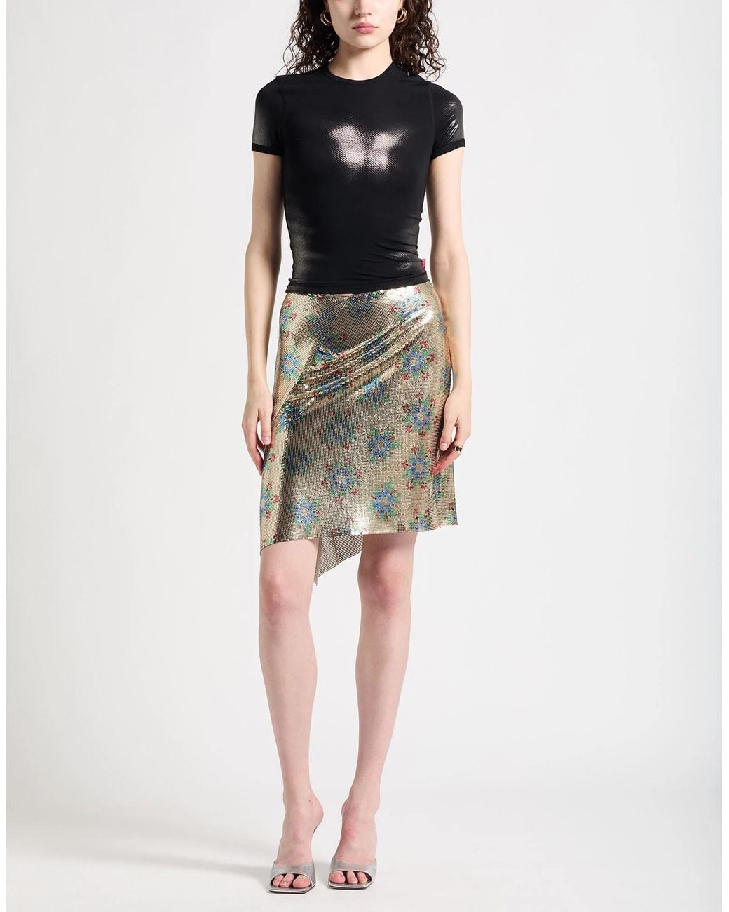 DIESEL Black Printed T-Shirt