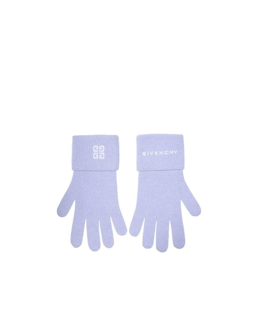 Givenchy White Patterned Gloves for men