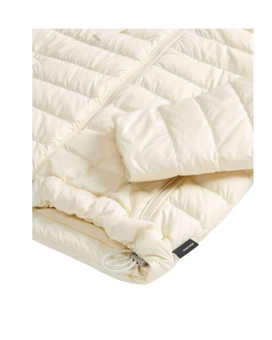 Woolrich Natural Nylon Short Down Jacket