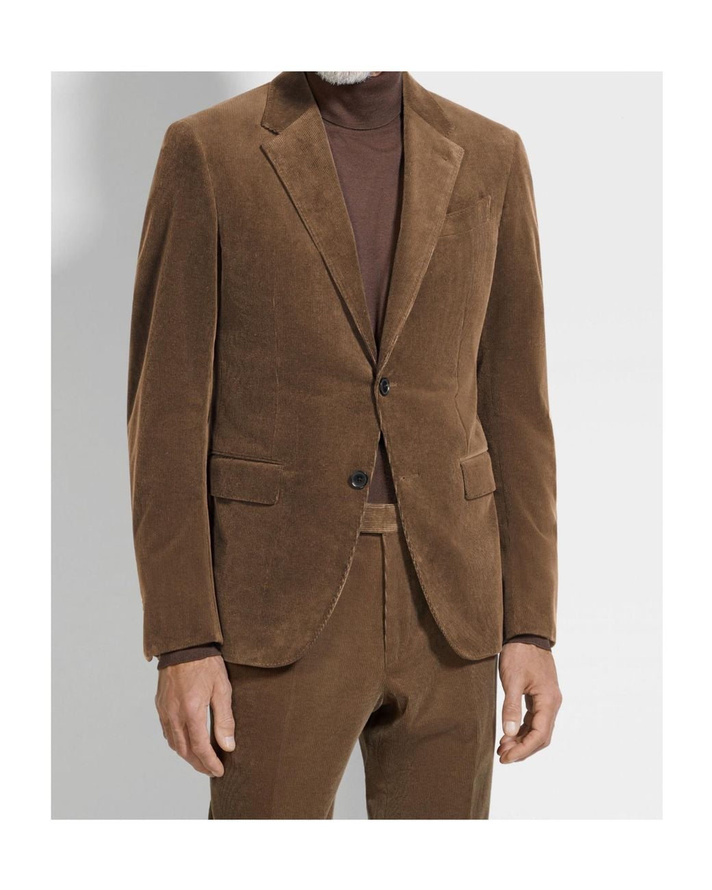 Zegna Brown Cashco Jacket for men