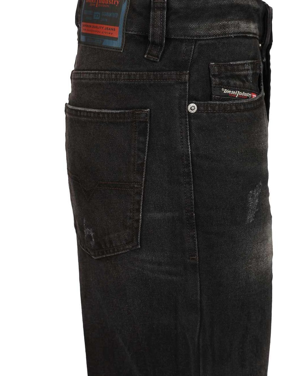 DIESEL Black 2001 D-Macro L32 Jeans for men
