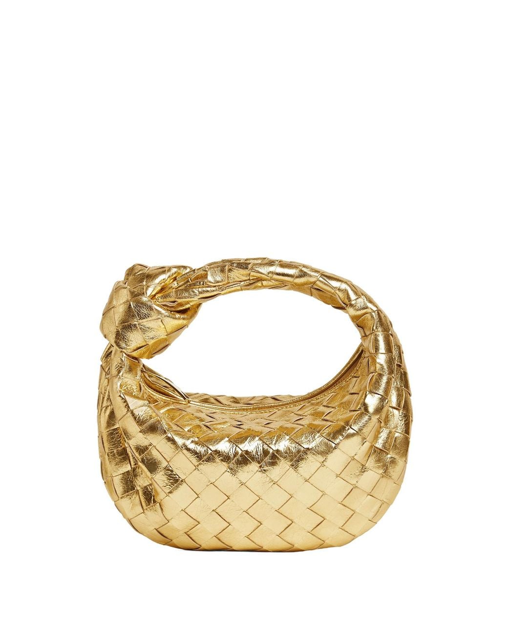 Bottega Veneta Metallic Jodie Mini Top Handle Bag