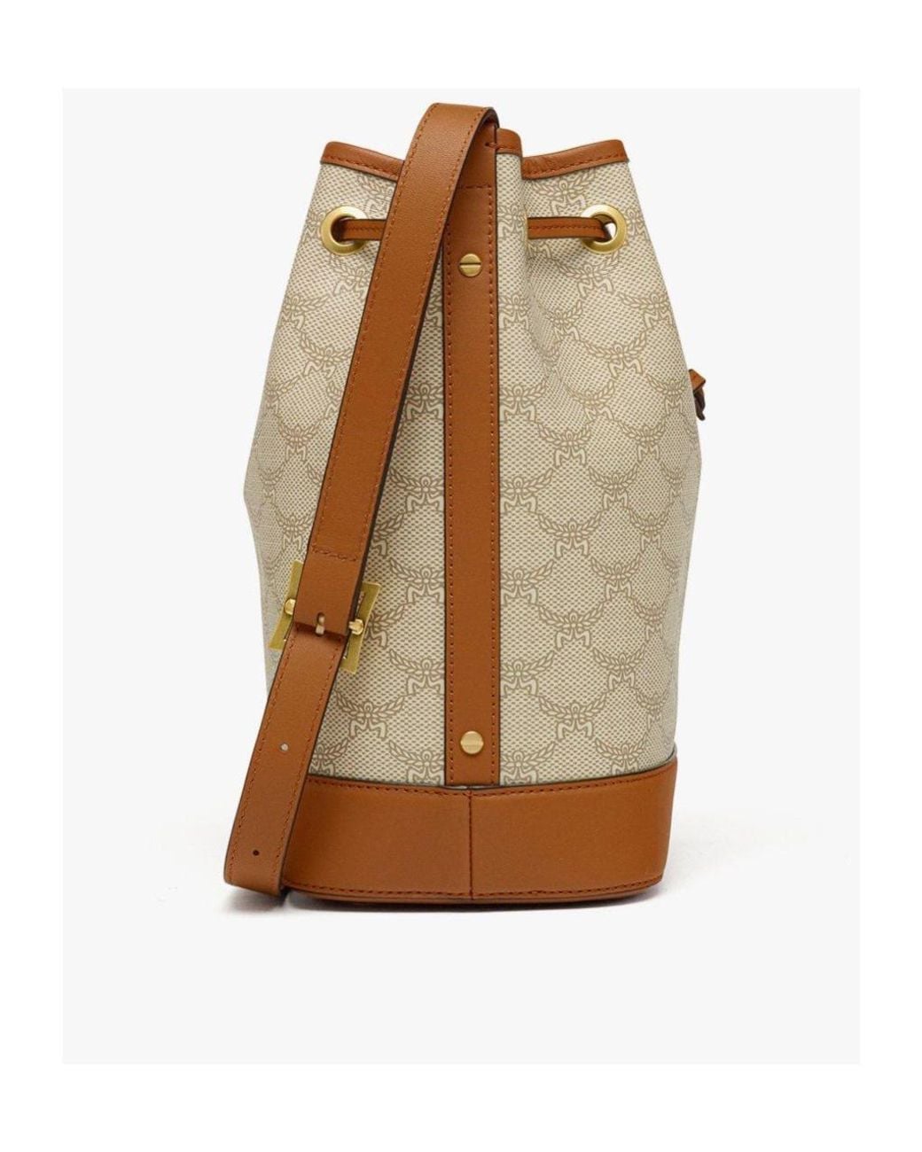 MCM Natural Adjustable-Strap Shoulder Bag