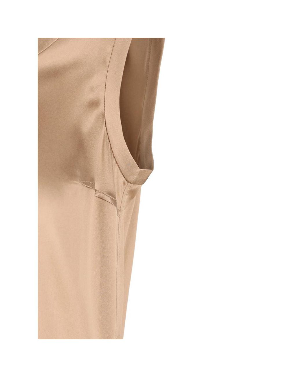 Brunello Cucinelli Natural Stretch Silk Tank Top