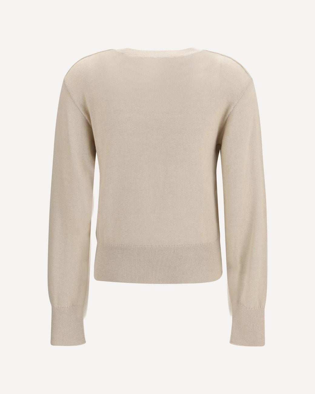 Burberry White Ekd Crochet-Detail Knitted Sweater