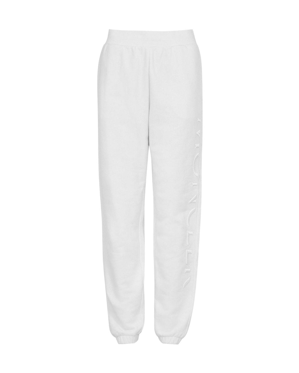 Moncler White Elastic-Waisted Tapered Sweatpants