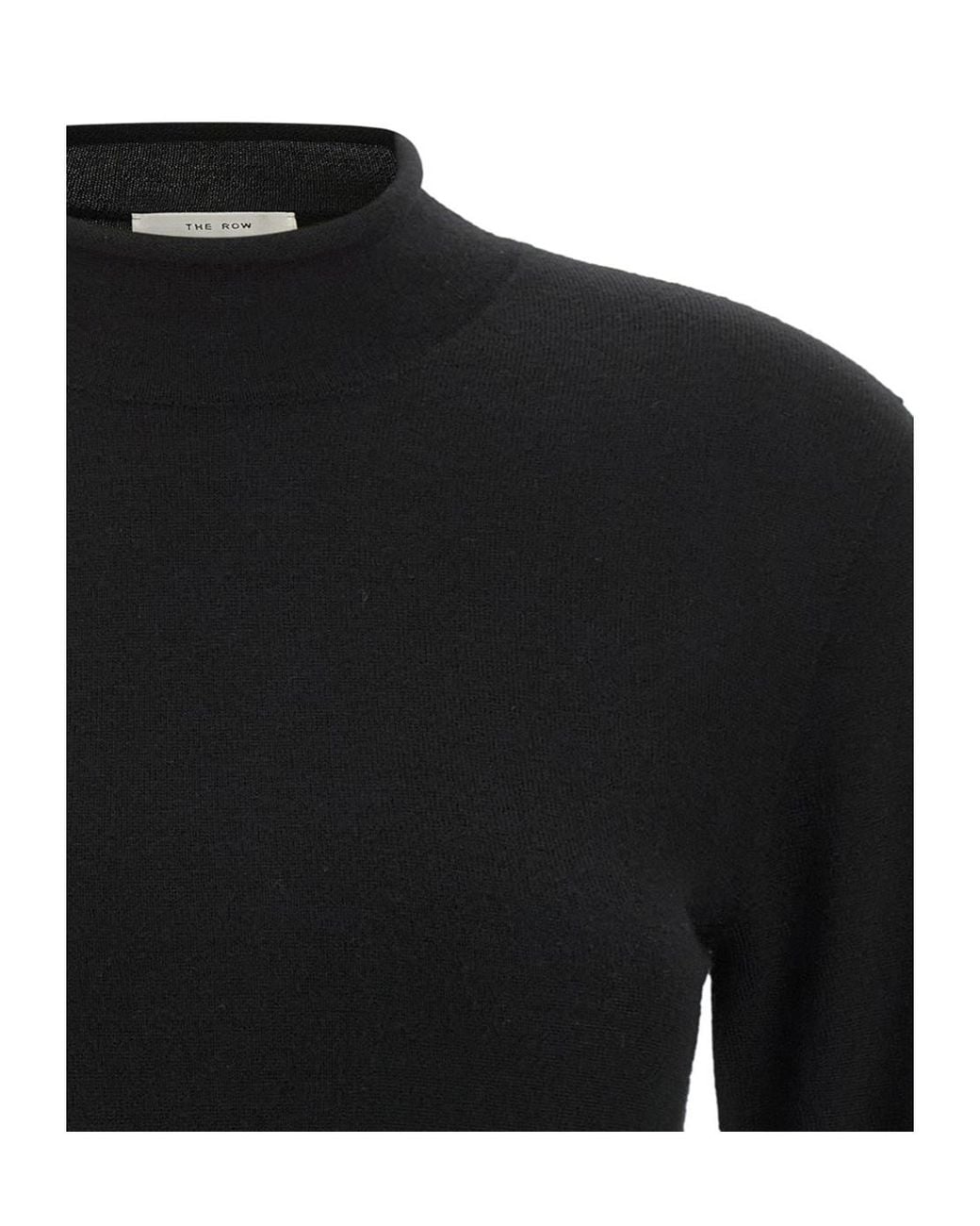 The Row Black Phaed Sweater