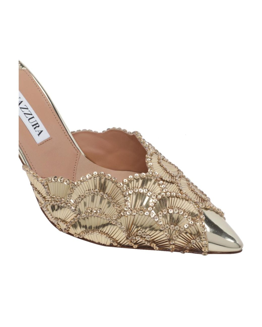Aquazzura Multicolor Ce Soir Embellished Mules