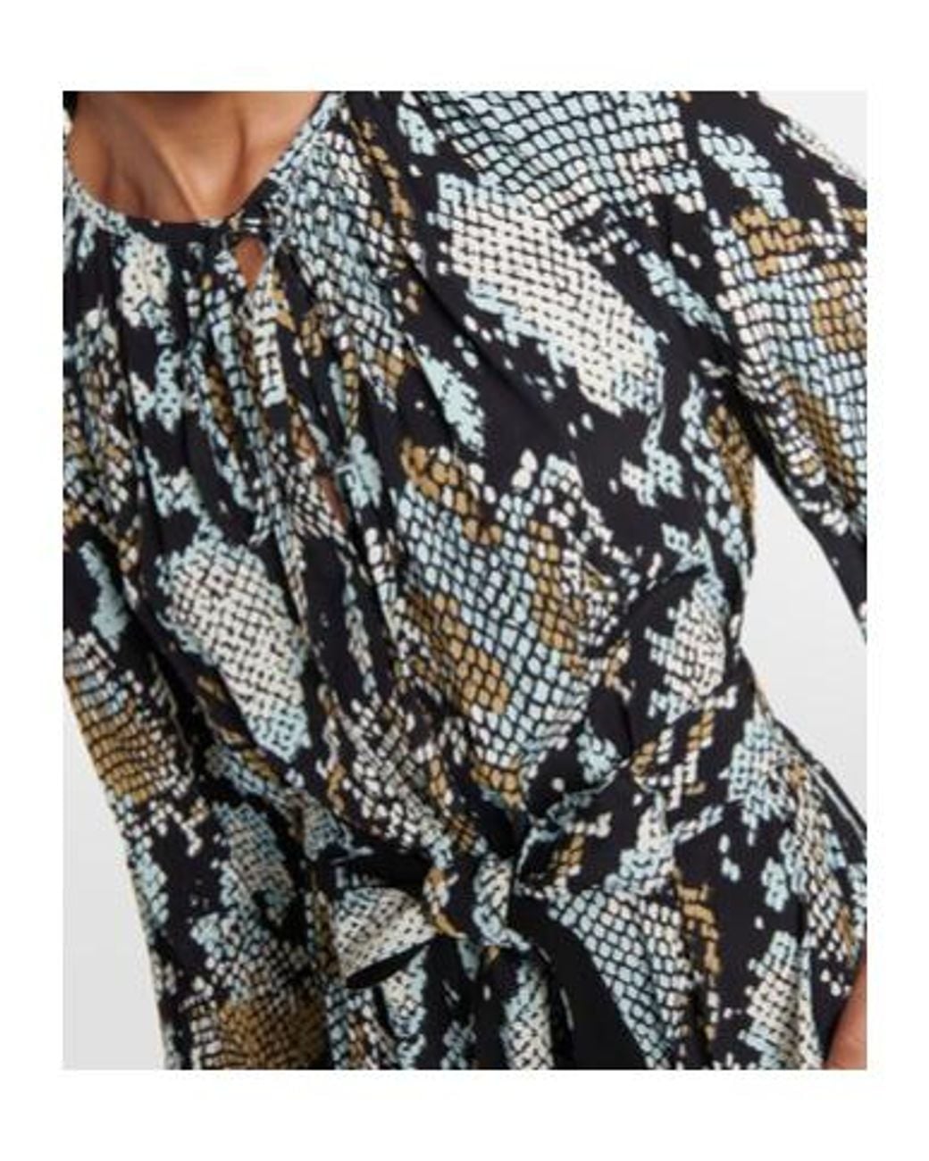 Proenza Schouler White Printed Jersey Midi Dress