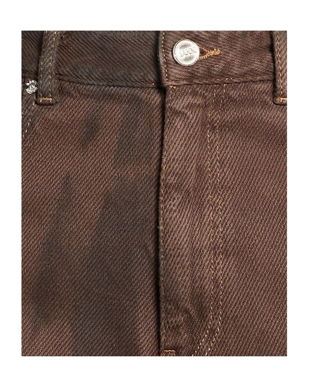 Ganni Brown Loose Trousers