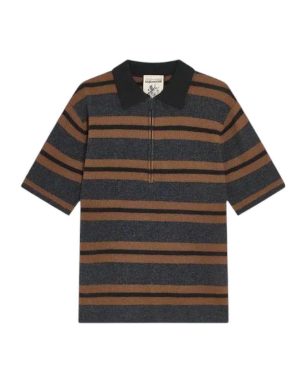 Semicouture Black Polo Shirt