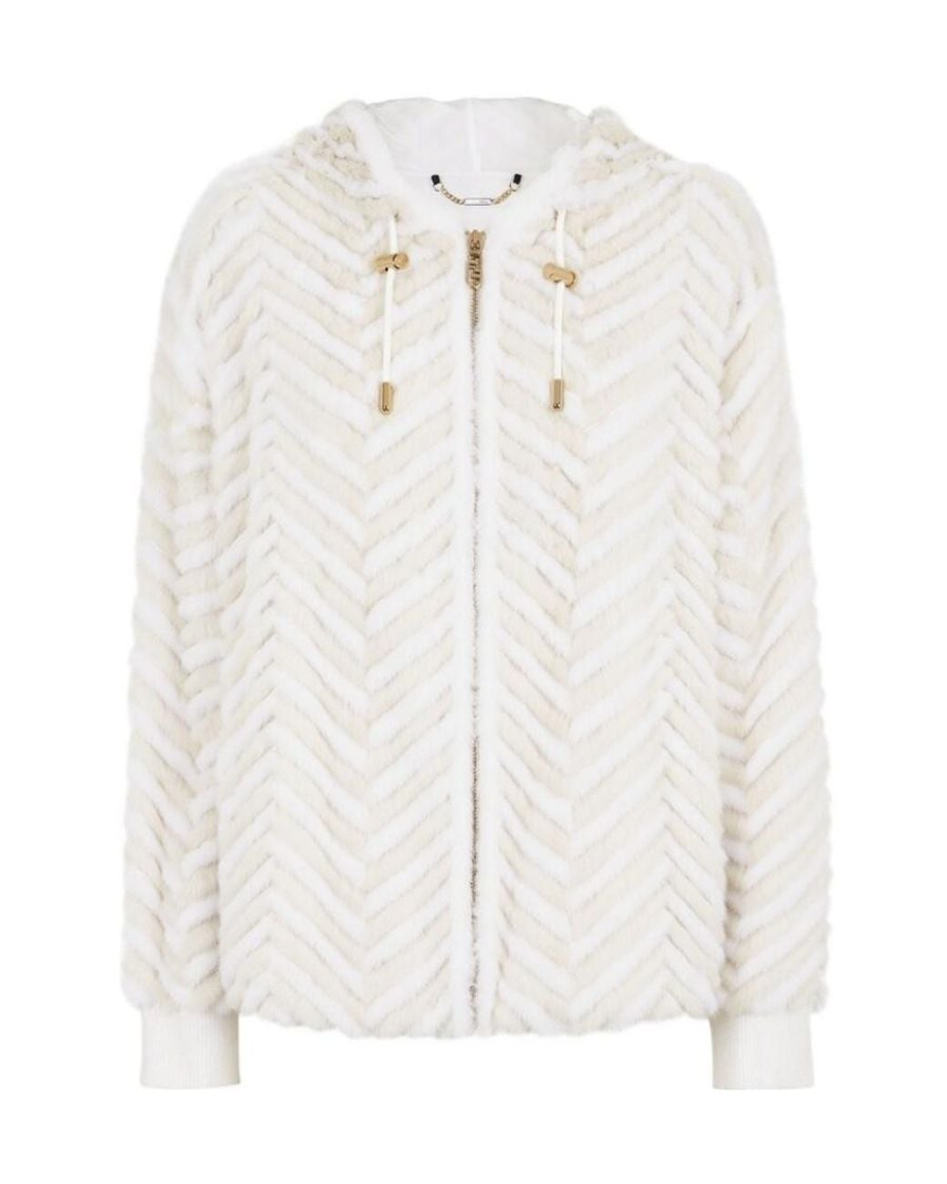 Fendi White Mink Jacket