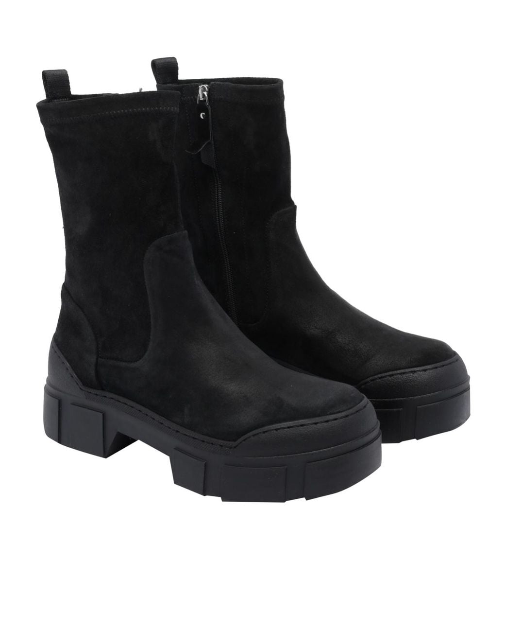 Vic Matié Black Platform Ankle Boots