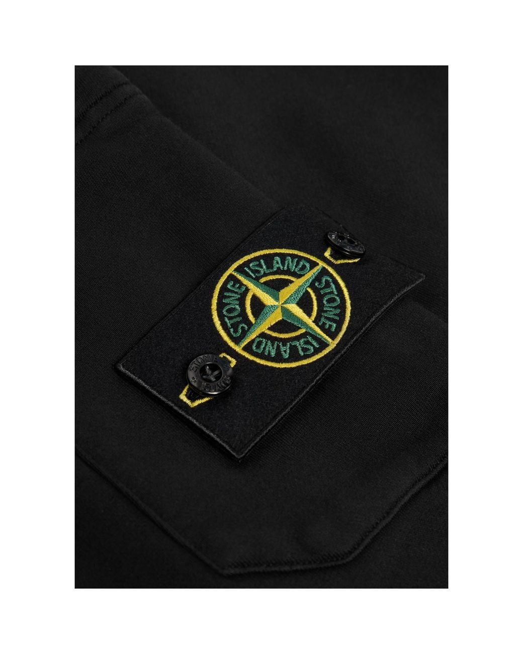 Stone Island Black Drawstring Ankle Sweatpants for men