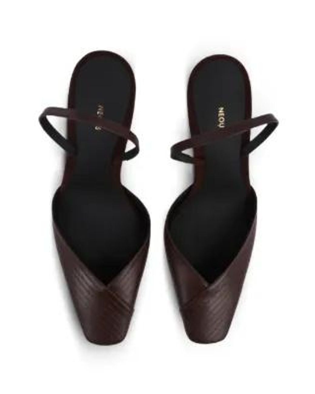 Neous Brown Slingback Heeled Pumps