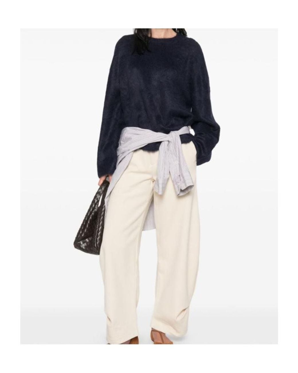 Soft Goat Blue Long-Sleeved Pullover