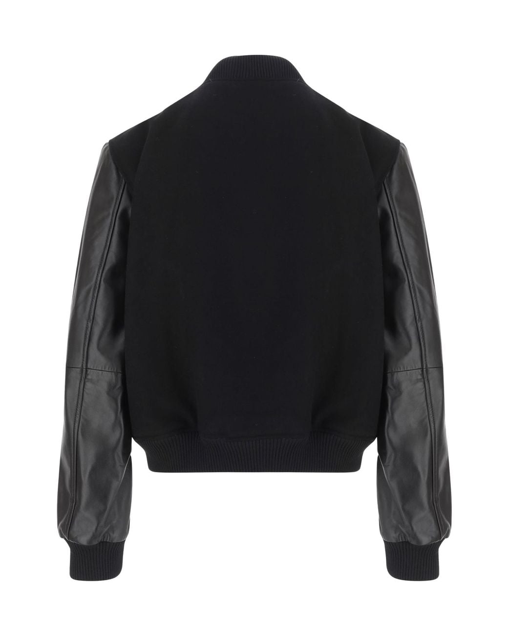 Just Cavalli Black Logo Varsity Jacket for men