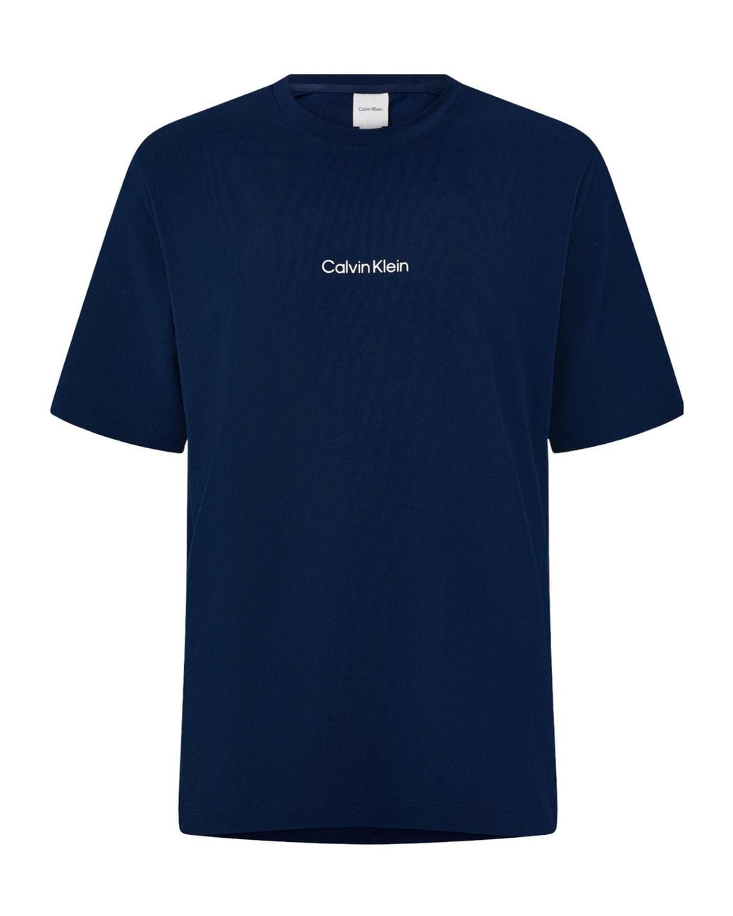Calvin Klein Blue Crew Neck Casual T-Shirt for men