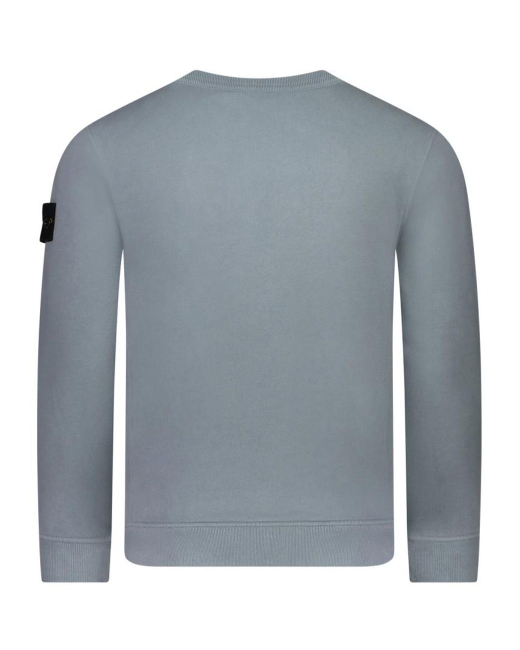 Stone Island Blue Compass-Patch Sweatshirt for men