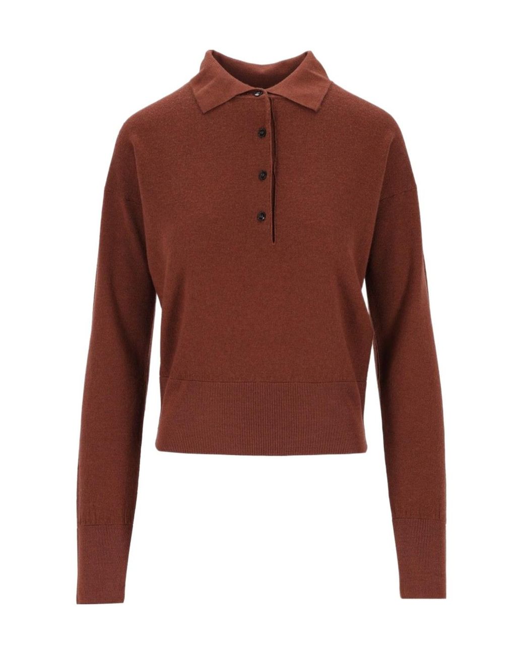 Barena Red Perla Piuma Polo Knitwear