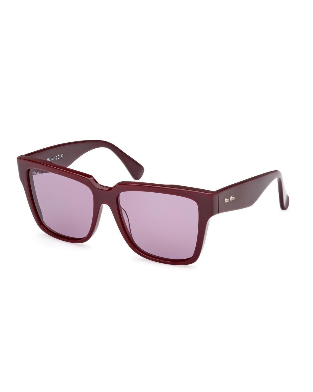 Max Mara Purple Square Frame Sunglasses