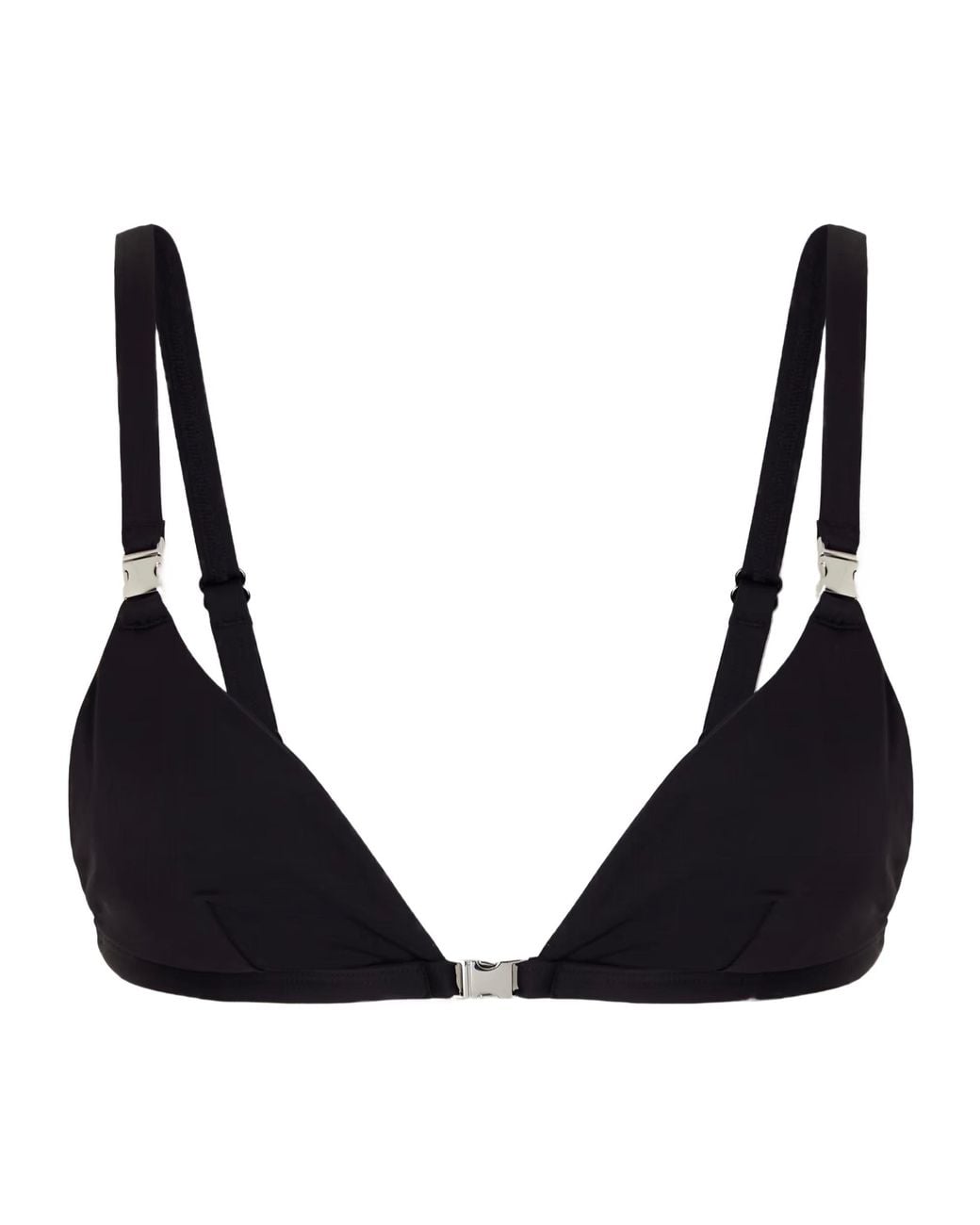 Staud Black Myra Bikini Top