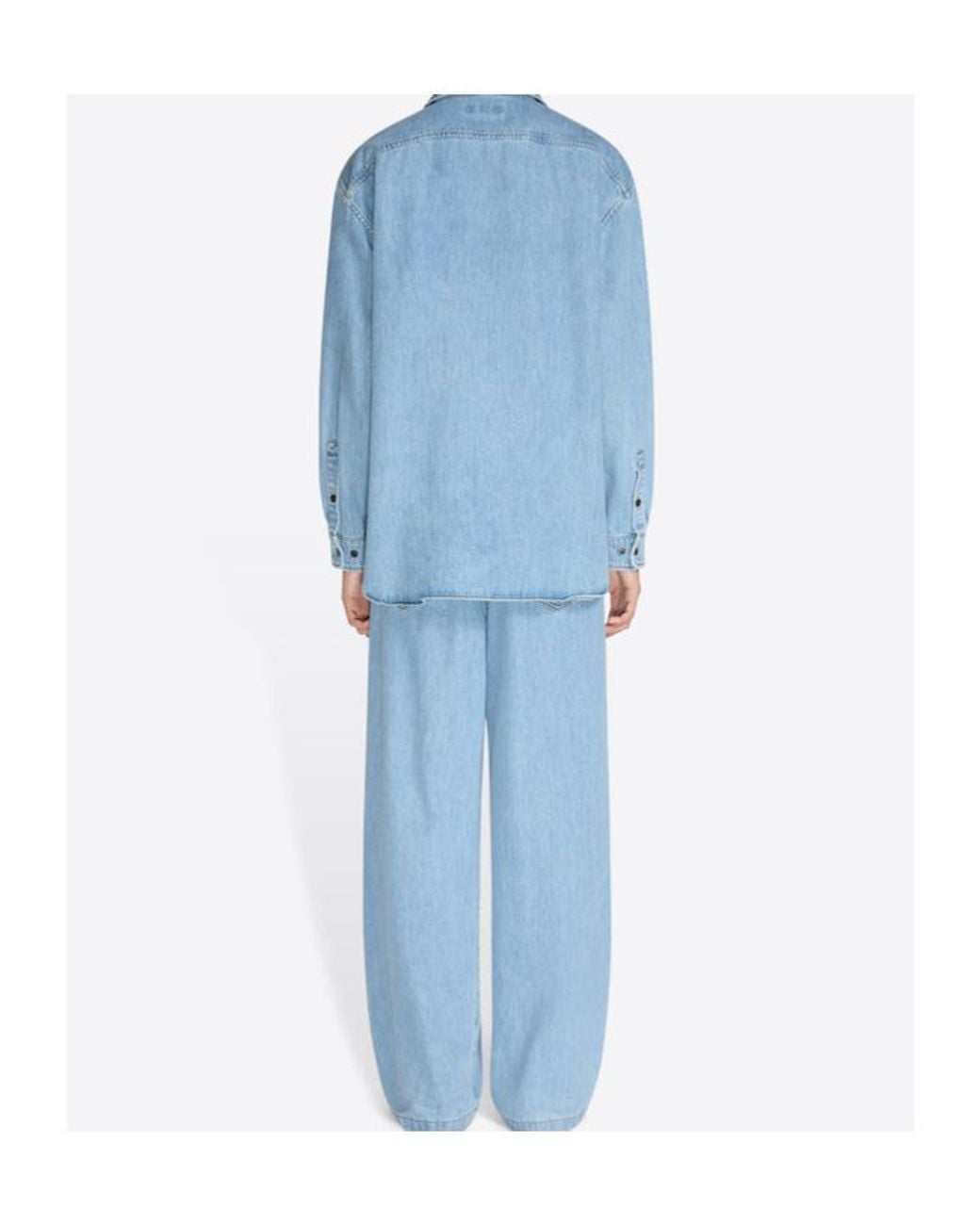 Dries Van Noten Blue Zipped Shirt for men