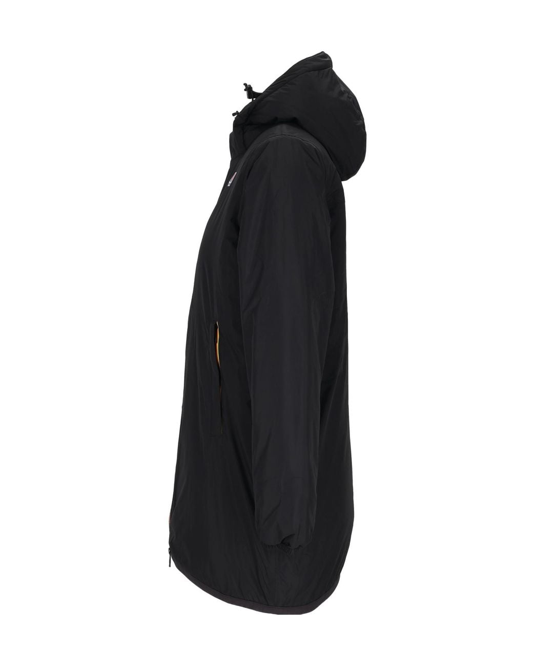 K-Way Black Jacinthe Orsetto Hooded Coat