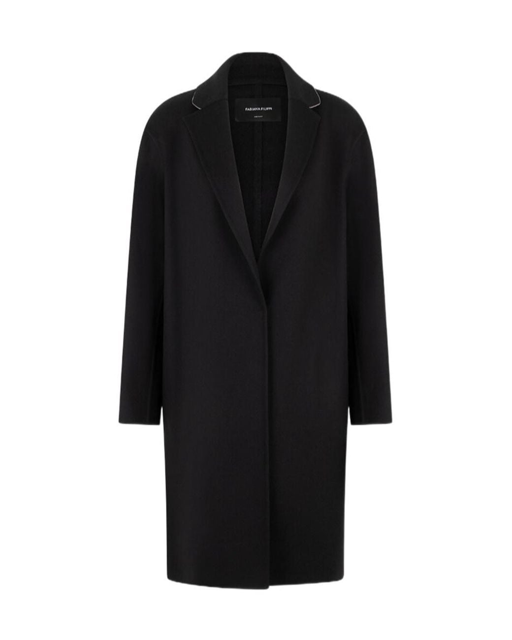 Fabiana Filippi Black Long-Sleeved Coat