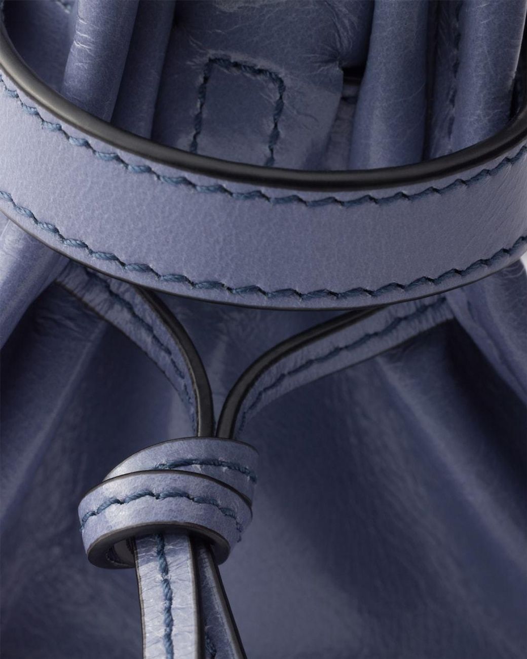 Prada Blue Bonnie Leather Mini Handbag