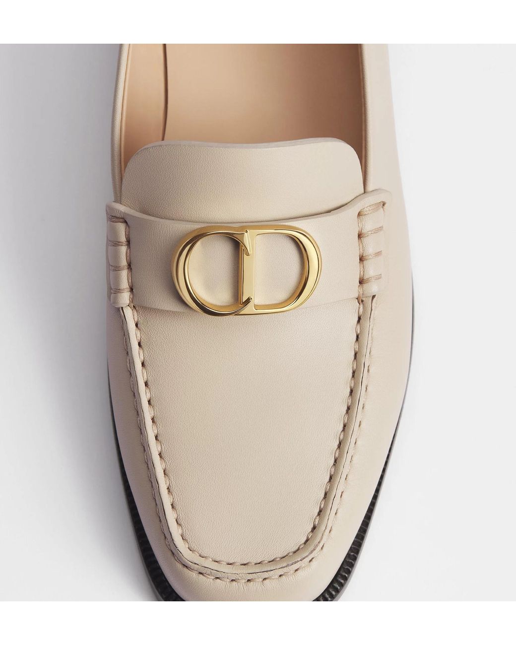 Dior White Palais Loafer