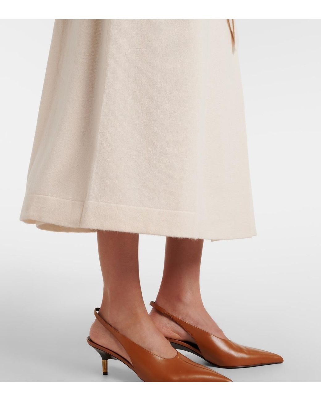 Jardin Des Orangers Natural Wool And Cashmere Trench Coat