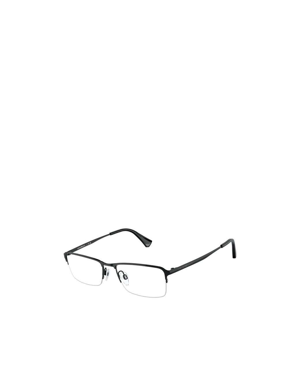 Emporio Armani White Rectangle-Frame Glasses for men