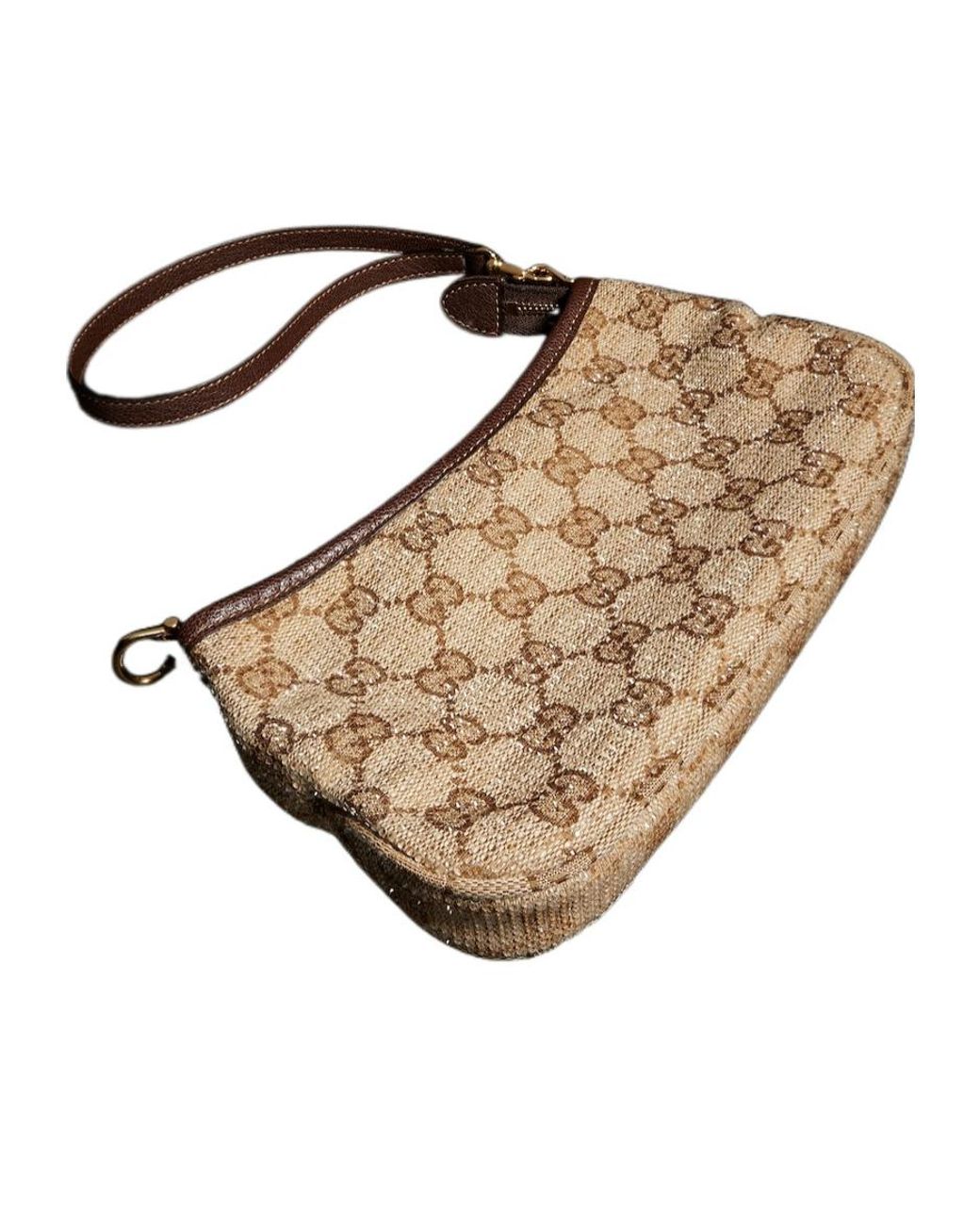 Gucci White Gossip Crystal Small Shoulder Bag