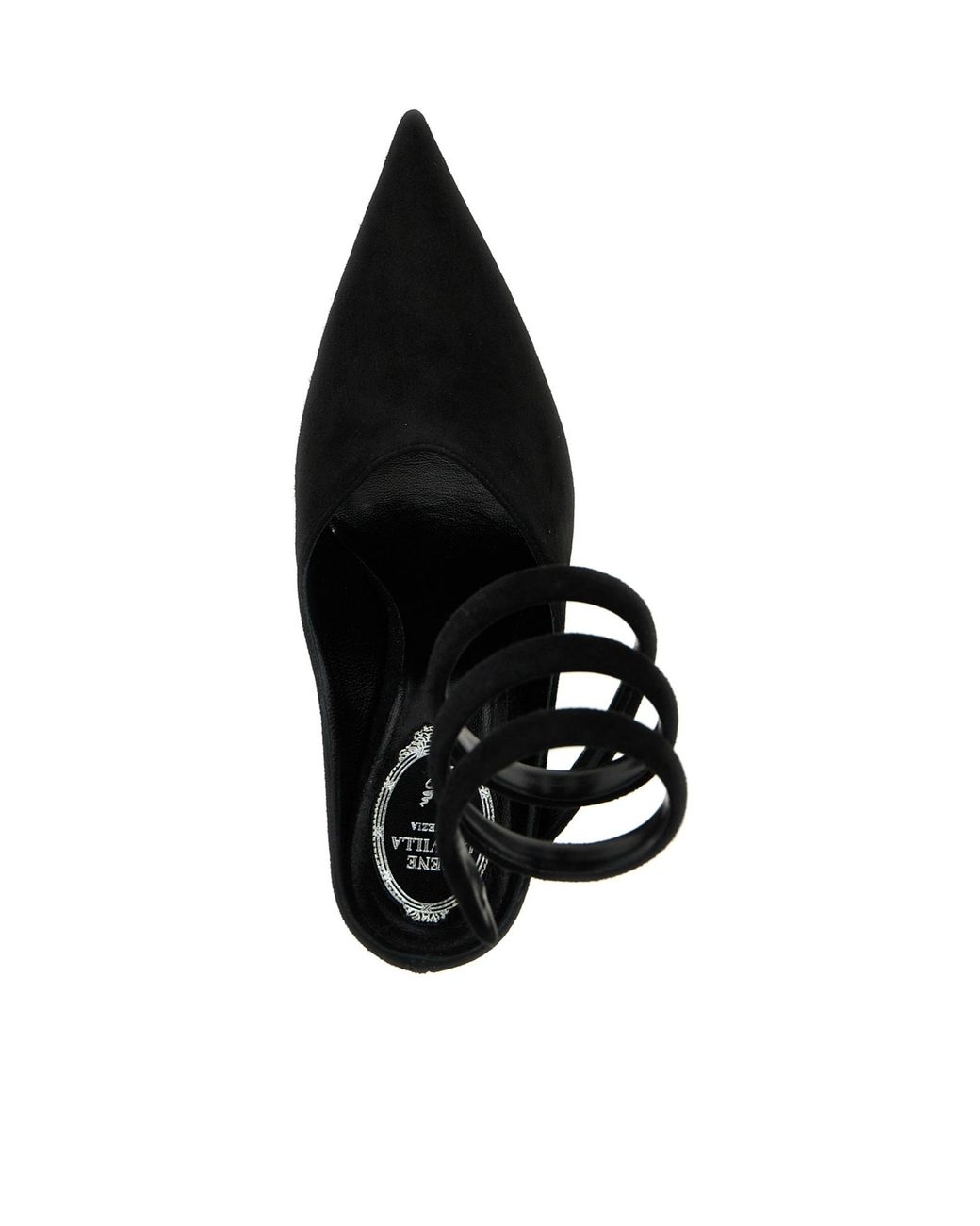 Rene Caovilla Black René Caovilla Grace Pointed Toe Mules