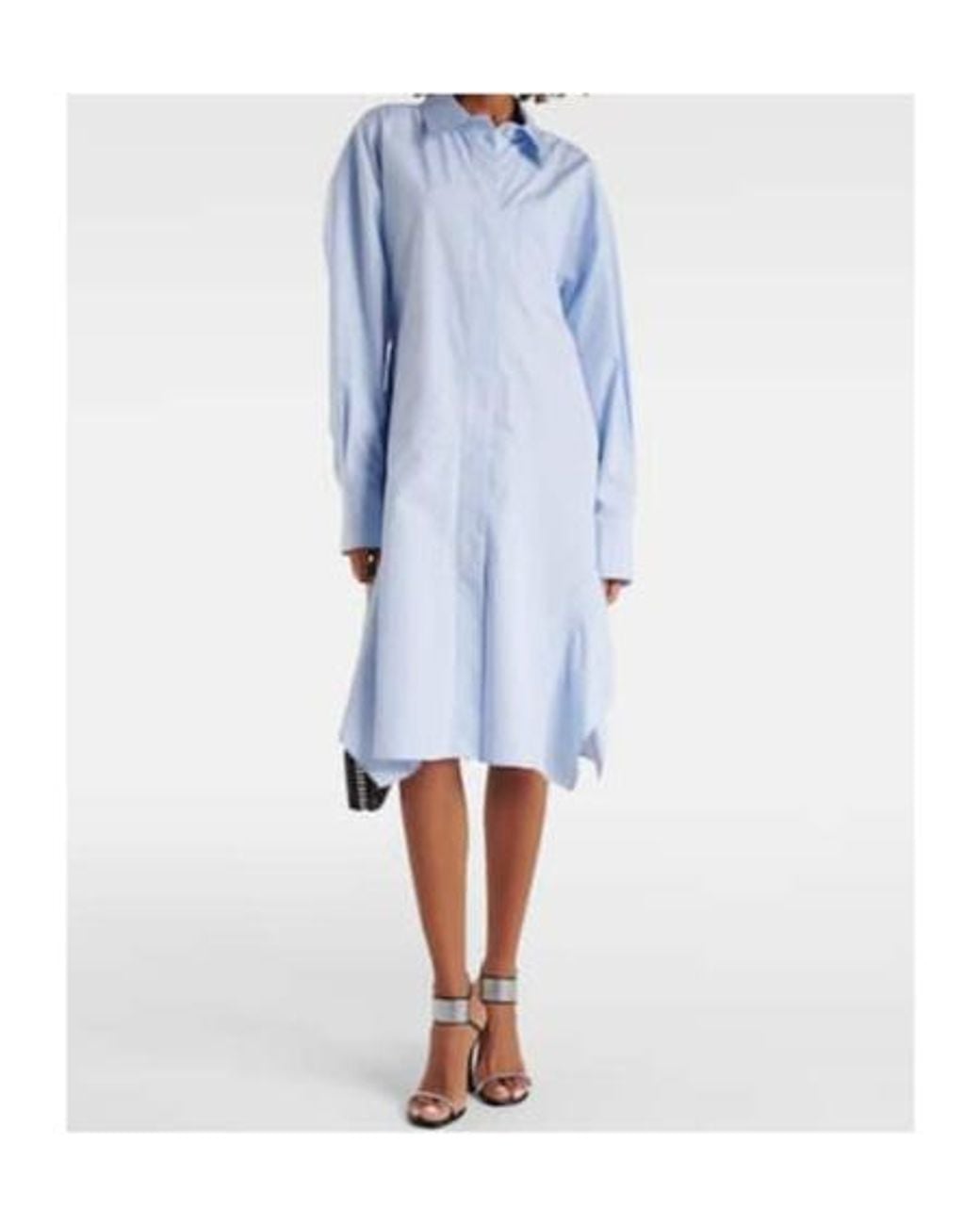 Stella McCartney Blue Cotton Shirt Dress