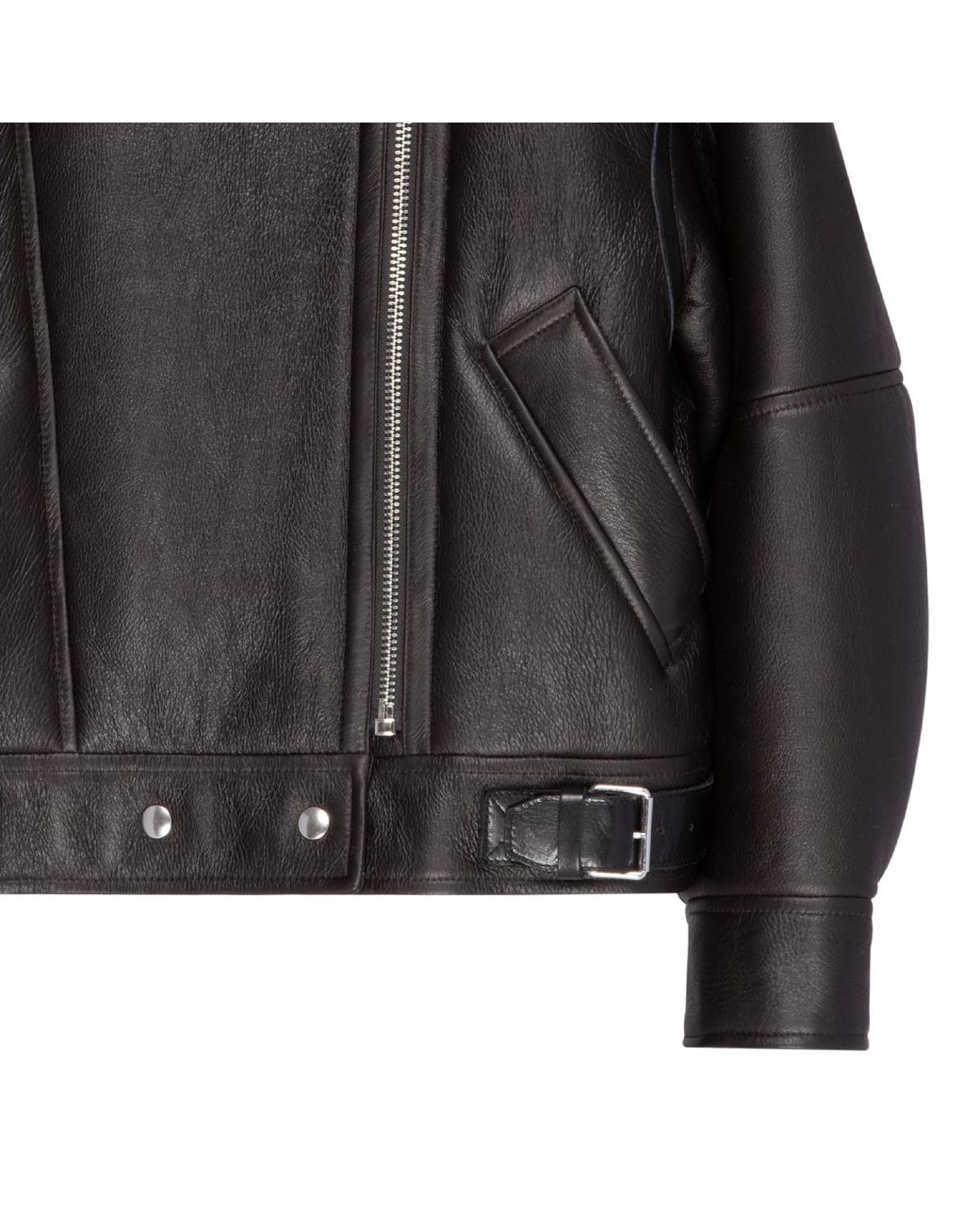 Acne Black Double-Breasted Zip-Up Jacket