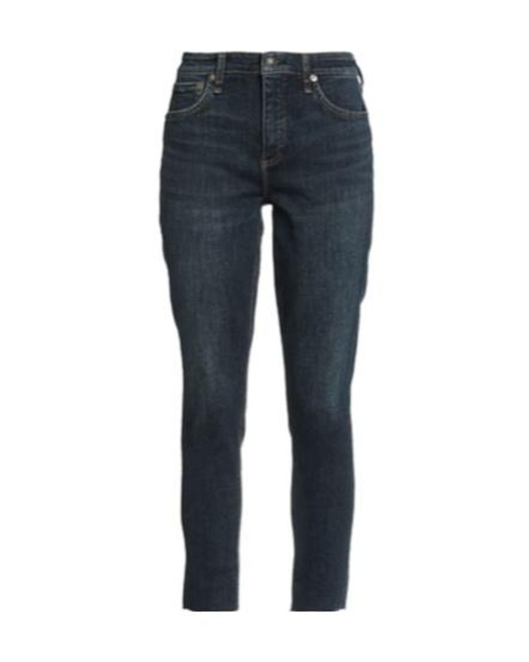 Rag & Bone Blue Mid-Waist Stretch Jeans