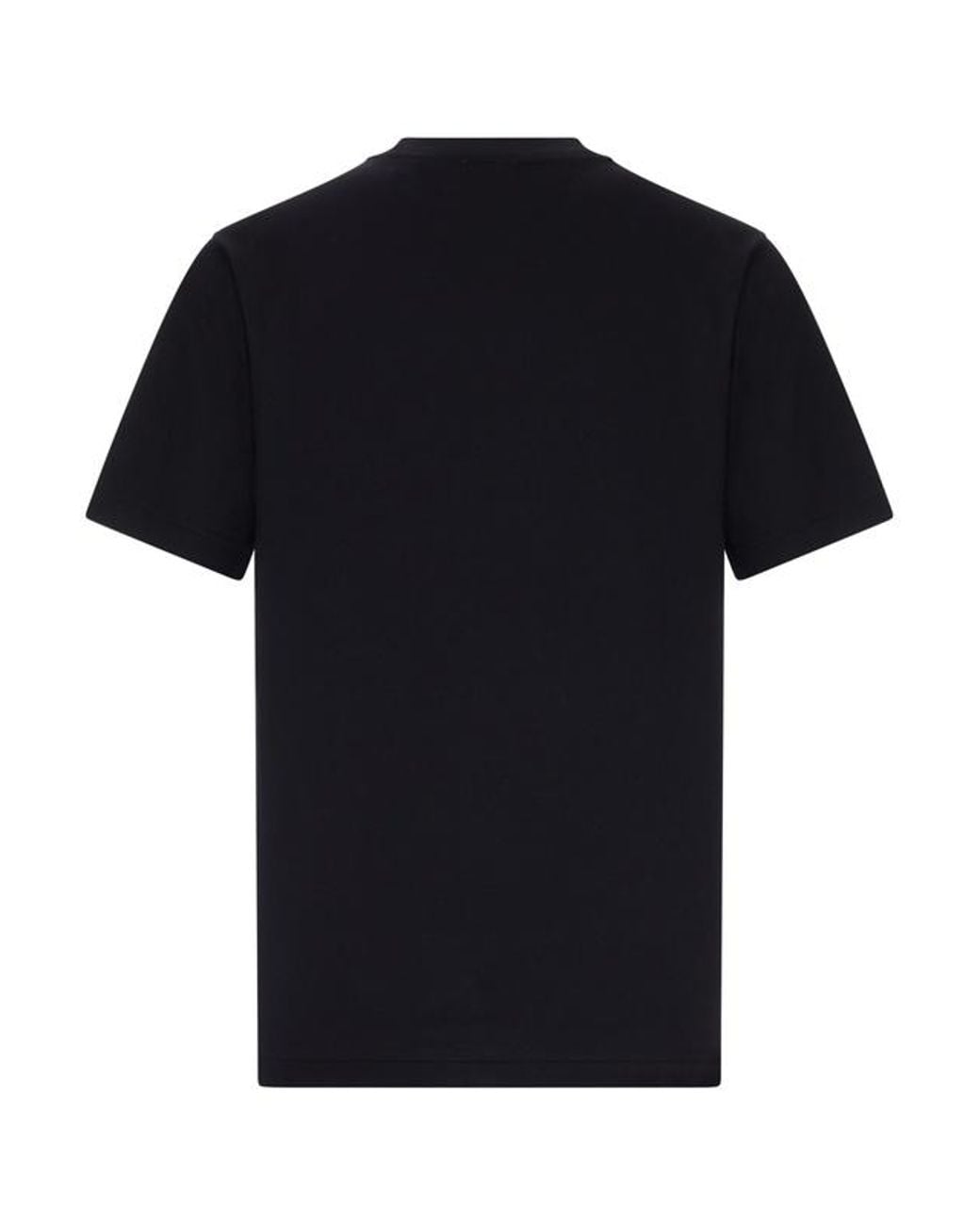 Burberry Black Ekd Embroidered Crewneck T-Shirt for men