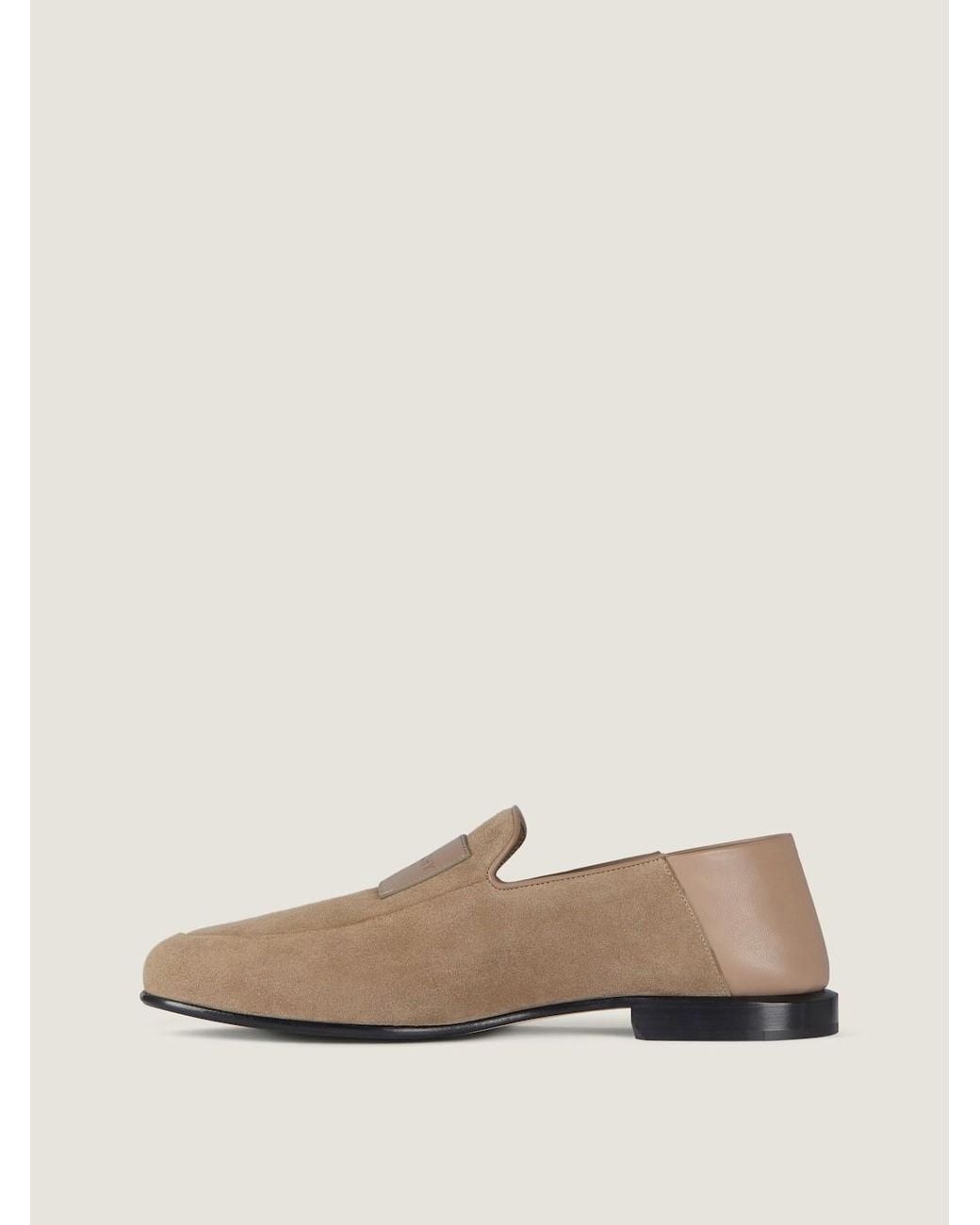 Givenchy Brown Logo Patch Slip-On Loafers for men
