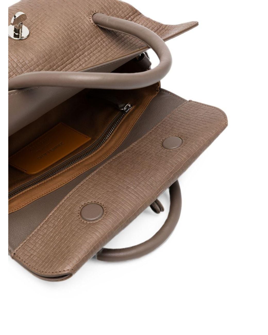 Zanellato Brown Dotta Cestaia Small Shoulder Bag