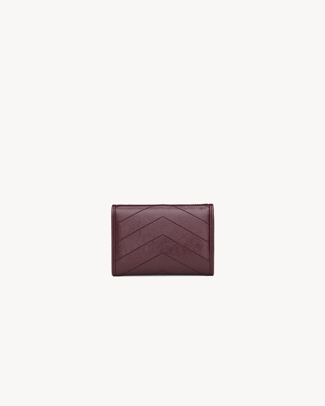 Saint Laurent Purple Tri-Fold Wallet