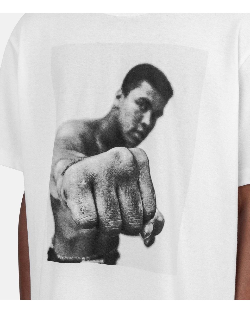 Sacai White Graphic-Print Short-Sleeves T-Shirt for men