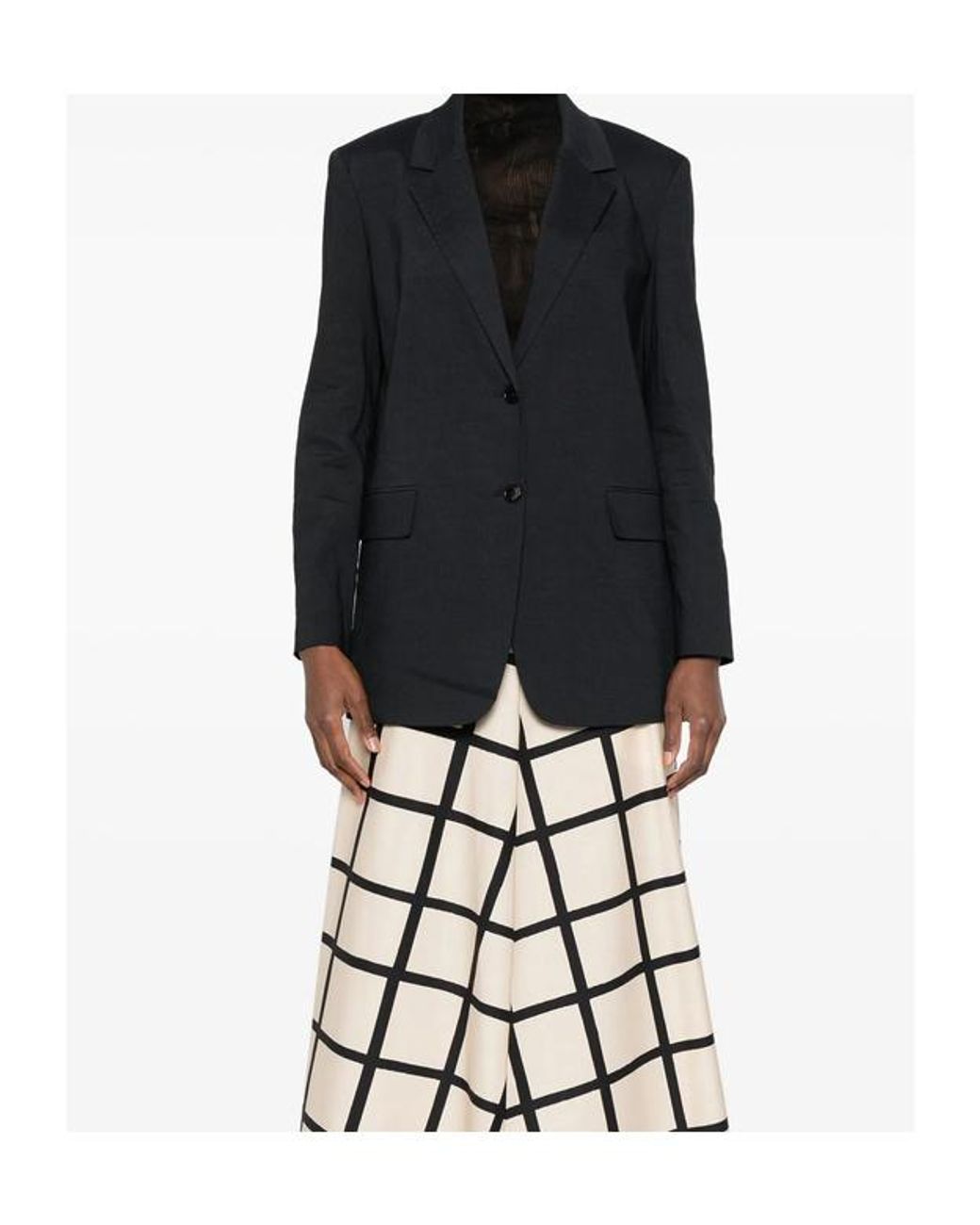 Theory Black Single Breasted Tailored Blazer