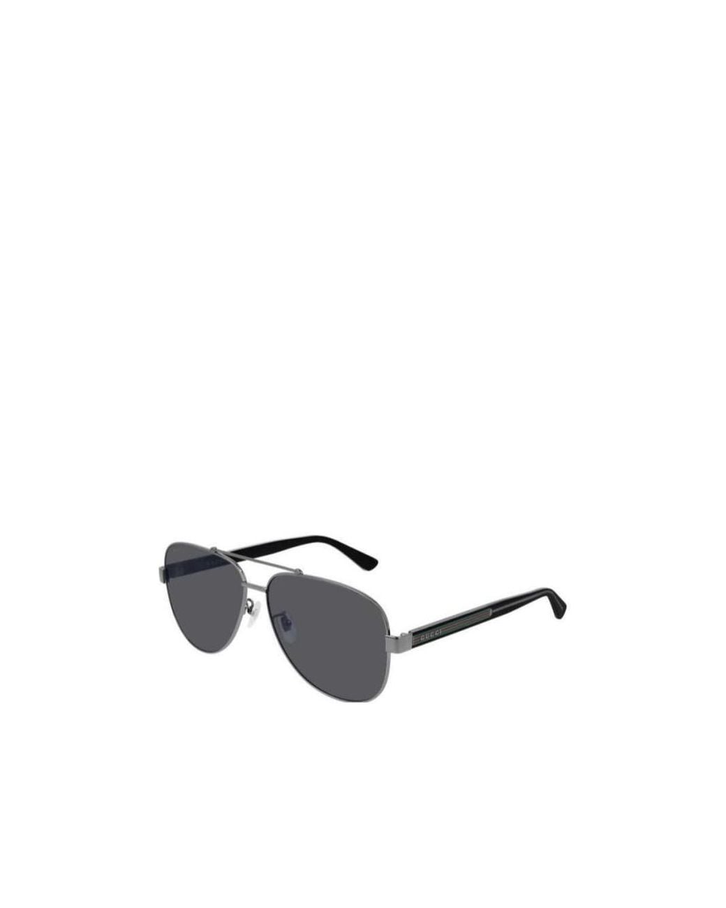 Gucci Metallic Eyewear Double Bridge Pilot Sunglasses for men