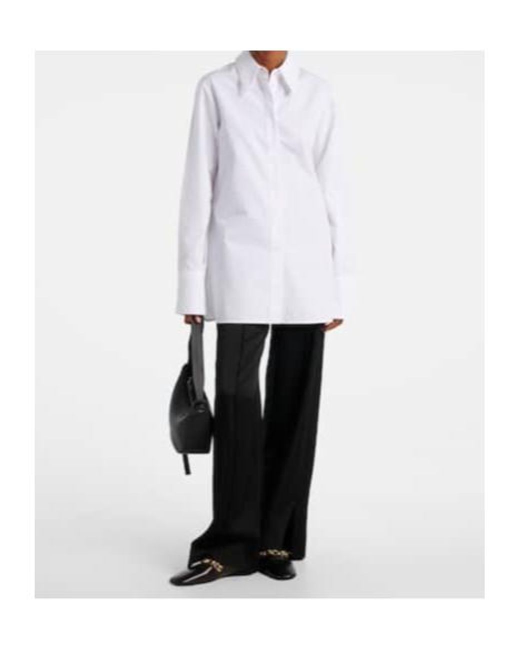 Jil Sander Brown Chain-Detail Leather Loafers